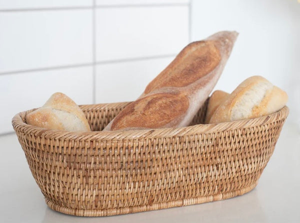 Rattan Bread Basket by Artifacts