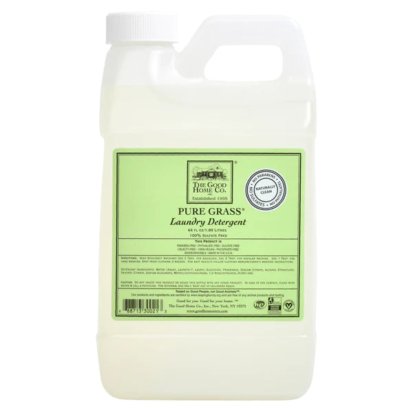 Pure Grass Laundry Detergent by Good Home Company, natural cleaning product