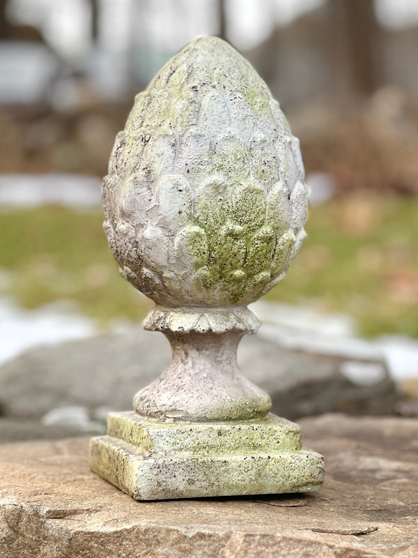 Artichoke garden finial statue 