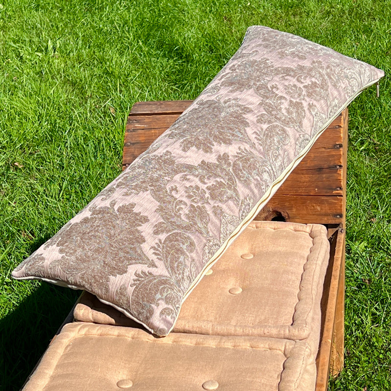 Gray Damask Lumbar Pillow Cover by Dovecote Home Last One!