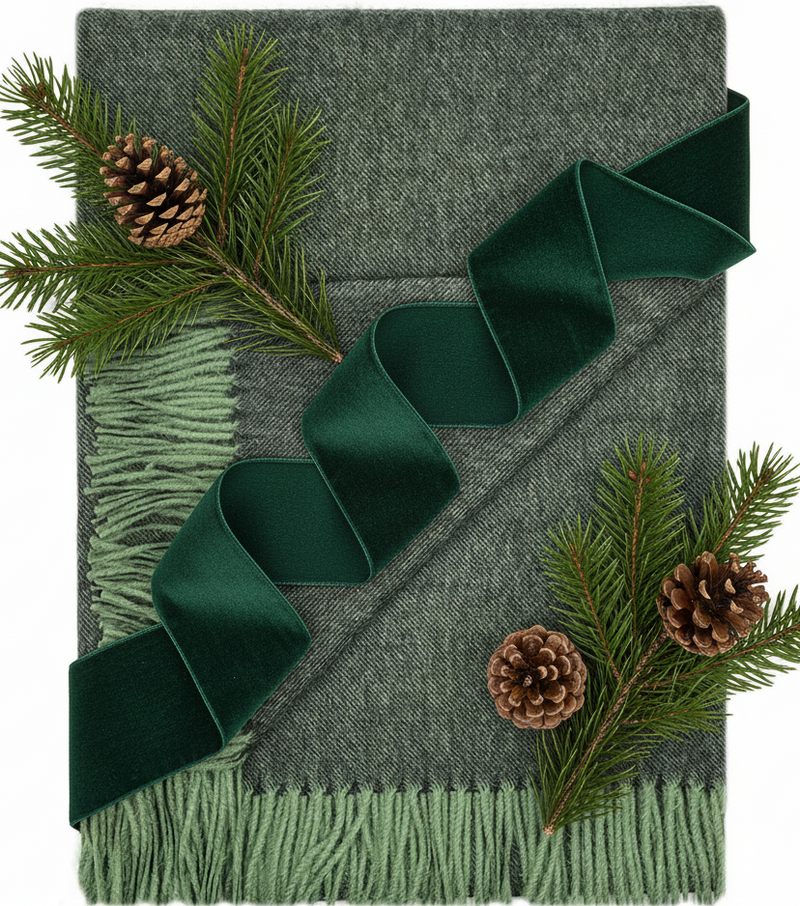 Baby Alpaca Throw in Pistachio Green