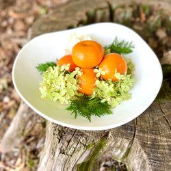 White melamine serving bowl 