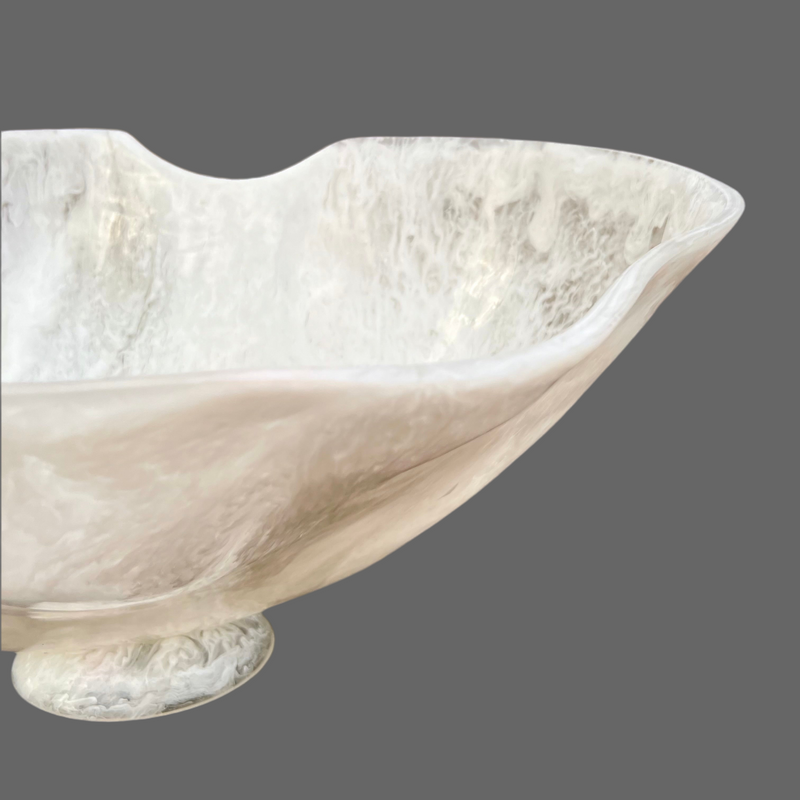 White Resin Bowl Grand Size