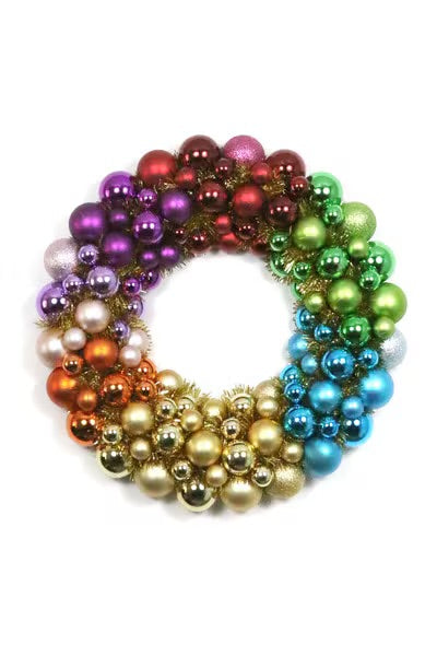 Rainbow Ball wreath by Cody foster 