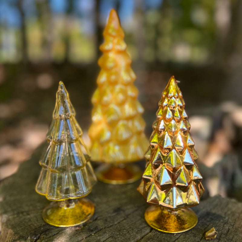 Hue Trees in Yellow Set of 3 Small