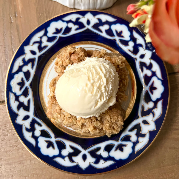Vintage blue and white plate 