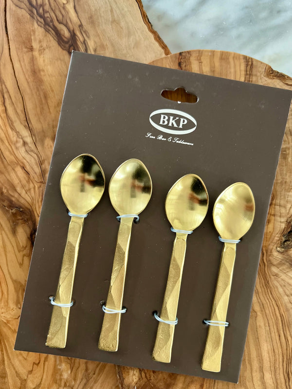 Gold spoons for coffee