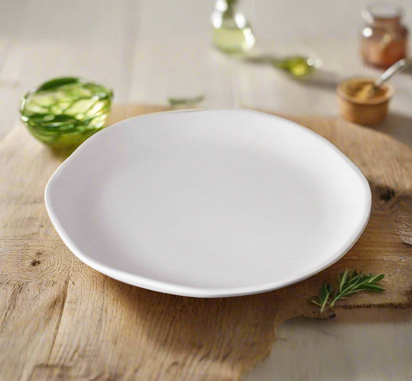 White melamine Salad plate 