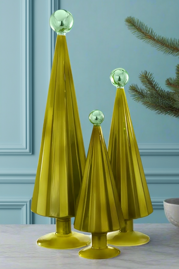 Pleated glass trees