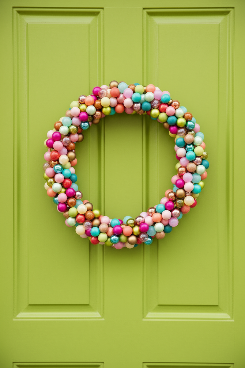 Jolly Ball Wreath Large Almost Gone!