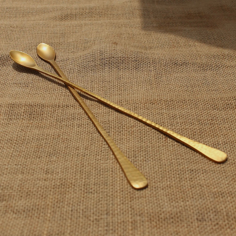 Brass spoon set