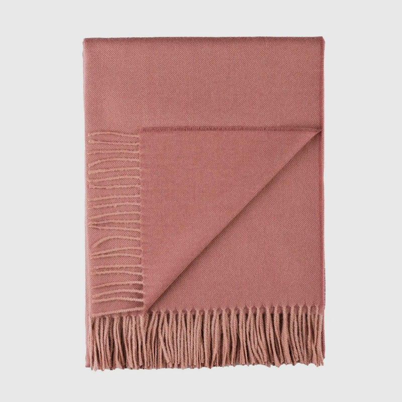 Baby Alpaca Throw in Parisian Pink