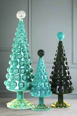 Hobnail glass trees