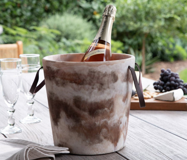 Resin swirl ice bucket 