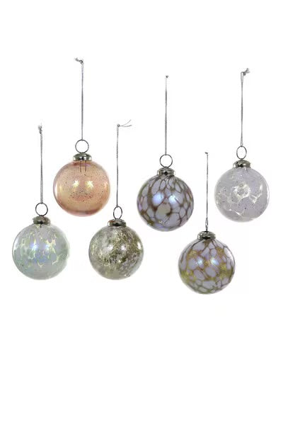 Speckled glass balls