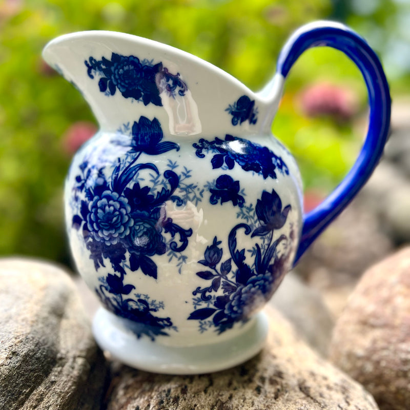 Vintage Blue & White Pitcher