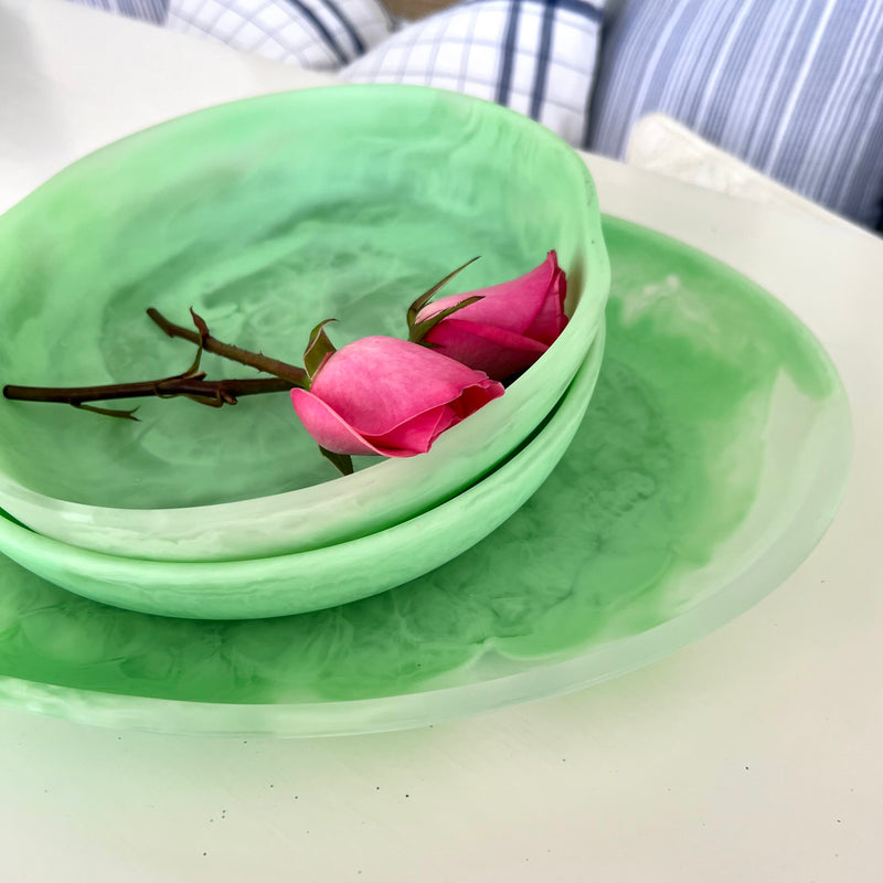 Spring Green Resin Platter