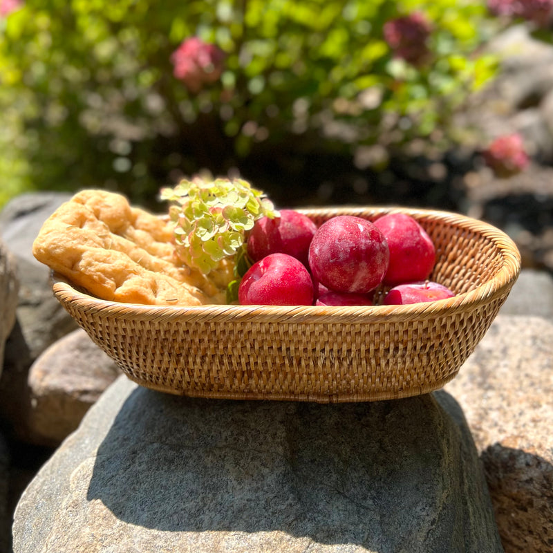 Rattan bread basket by artifacts 