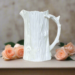 Faux bois pitcher