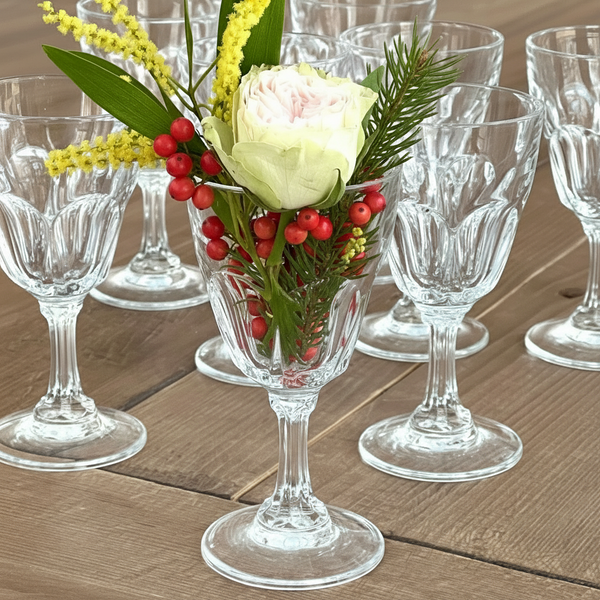 Vintage glass cordials 