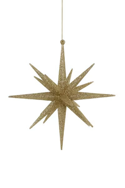 Gold starburst ornament 