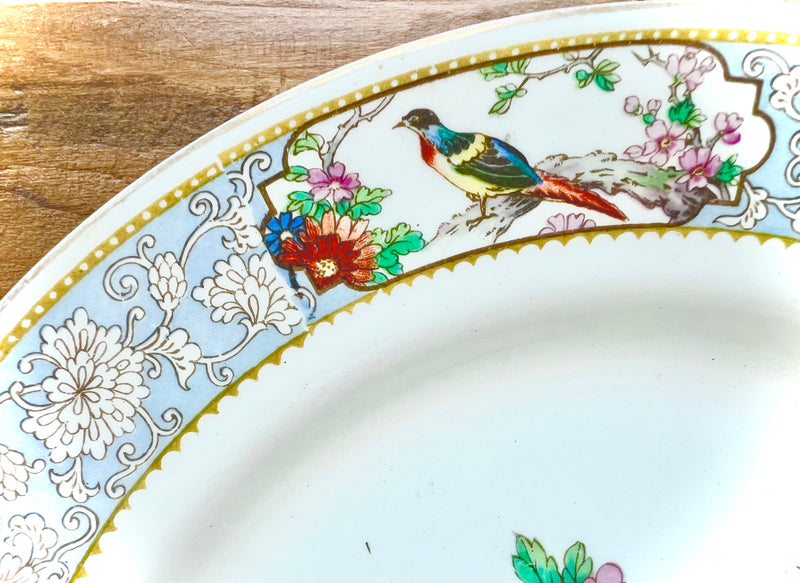 Vintage Johnson Brothers China Plate with Birds
