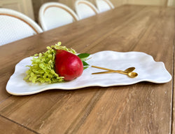 White melamine platter by Beatriz ball 