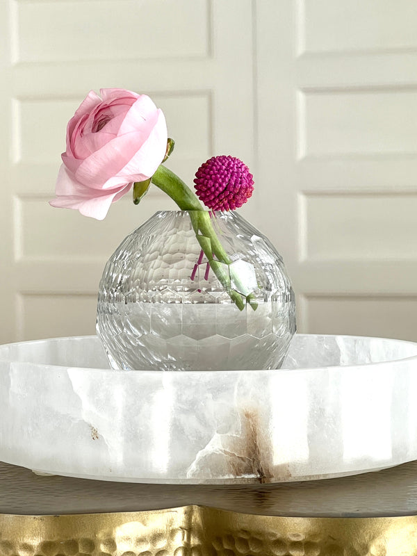 Round Glass Bud Vase