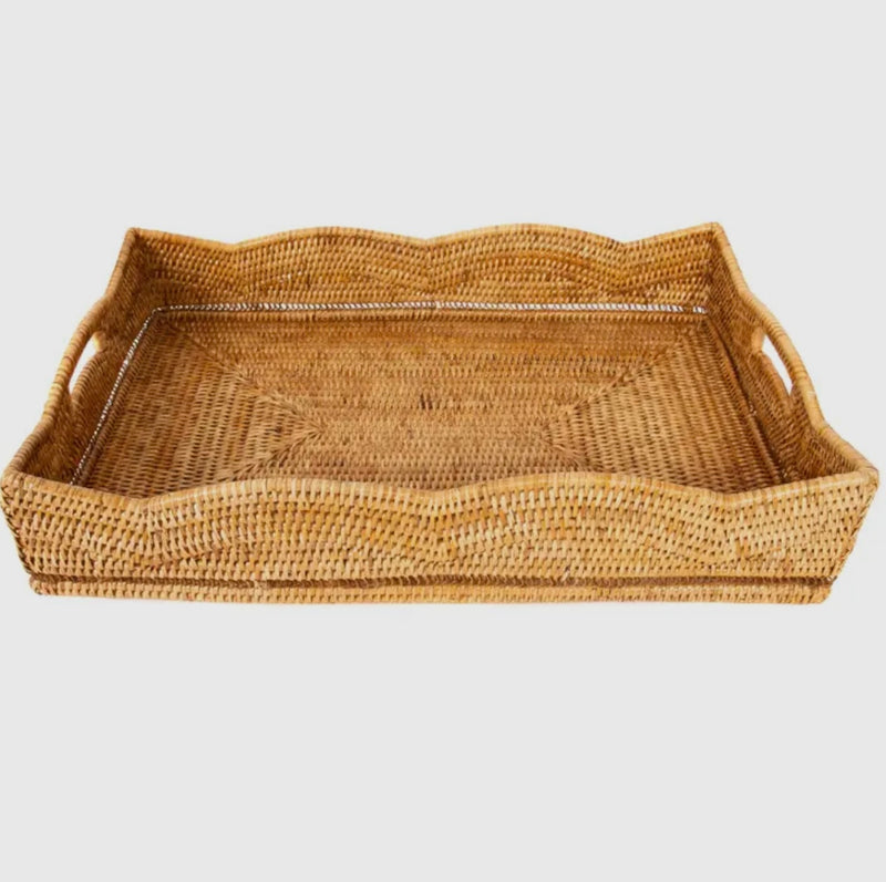 Rattan Rectangular Tray by Artifacts