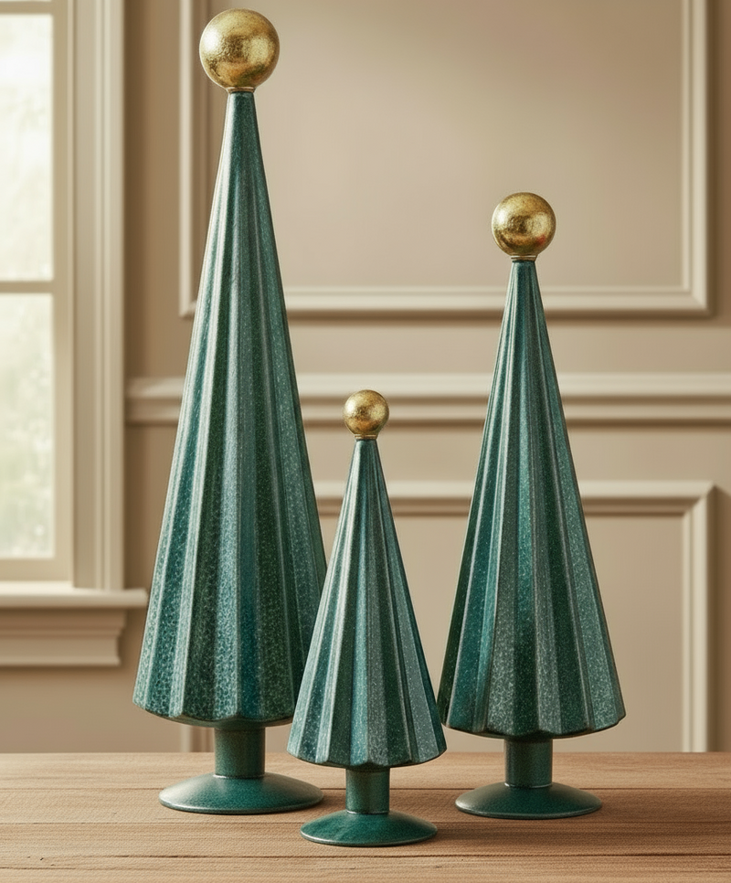 Pleated glass trees