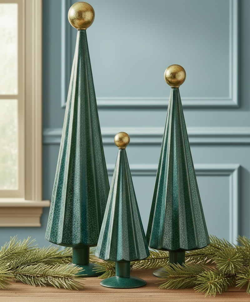 Pleated glass trees