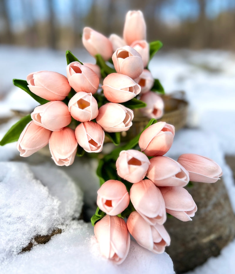 Faux Floral Tulips Bundle in Pink Last One!