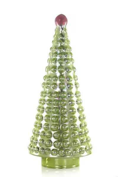 Hobnail Glass Tree in Sage Green available in 3 sizes Almost Gone!