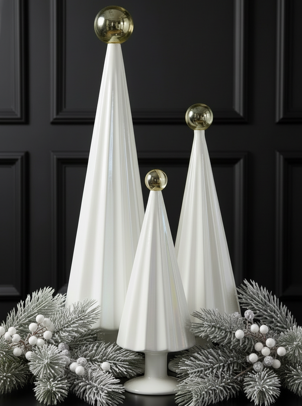 Pleated glass trees by Cody foster