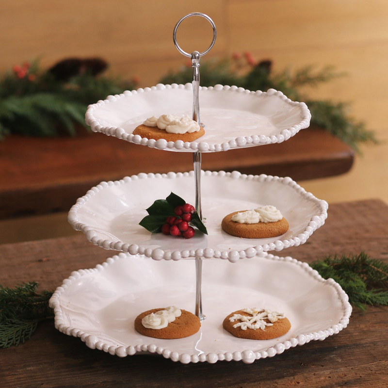 Tiered melamine server