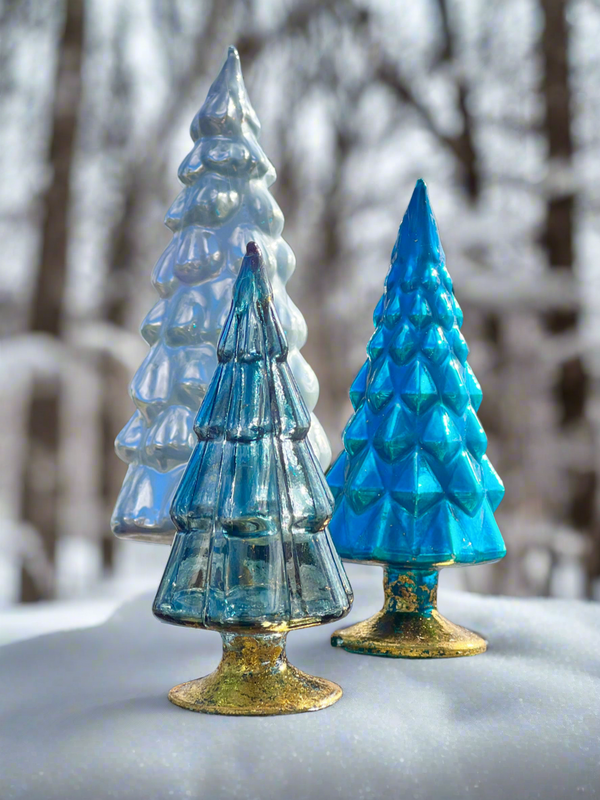 glass hue trees in blue by Cody Foster