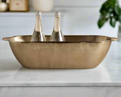 Beverage trough in brass