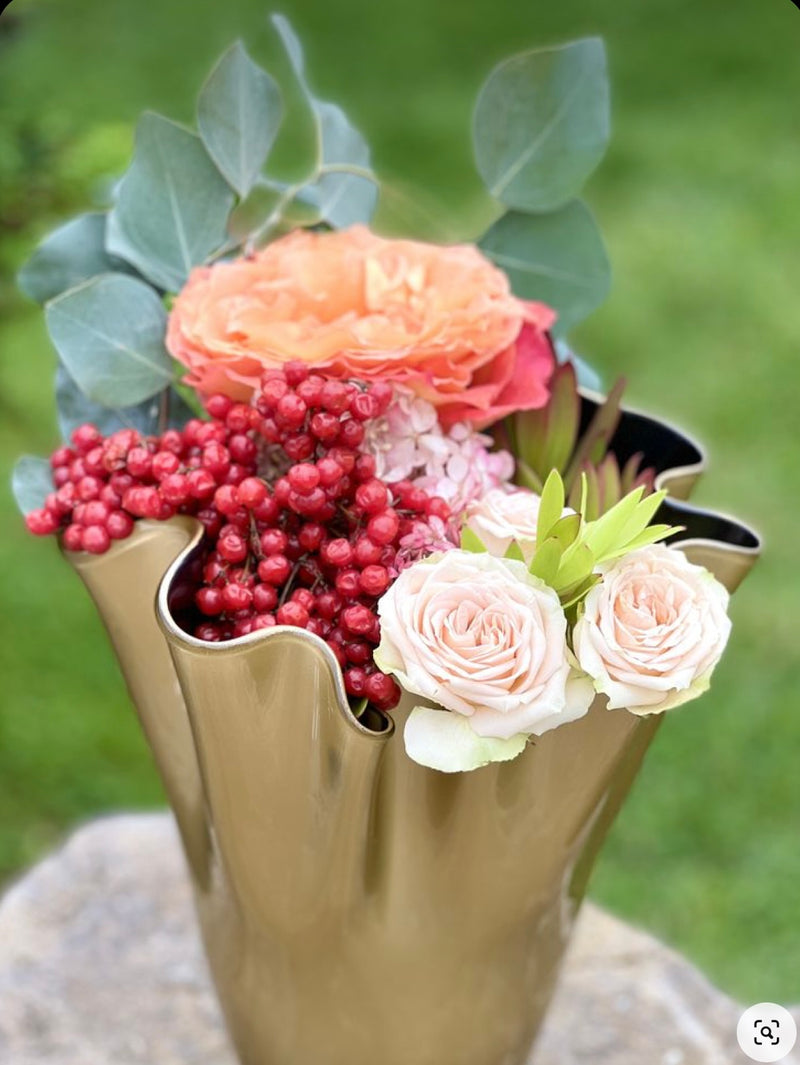 Handblown Glass Vase Made In Italy