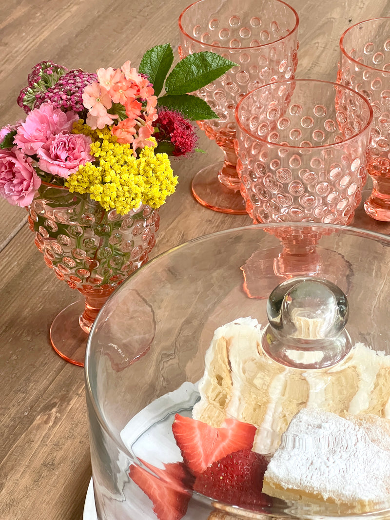 Outdoor Goblets in Pink Acrylic set of 4