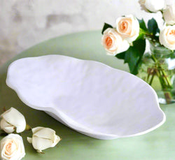 White melamine serving bowl by Beatriz Ball