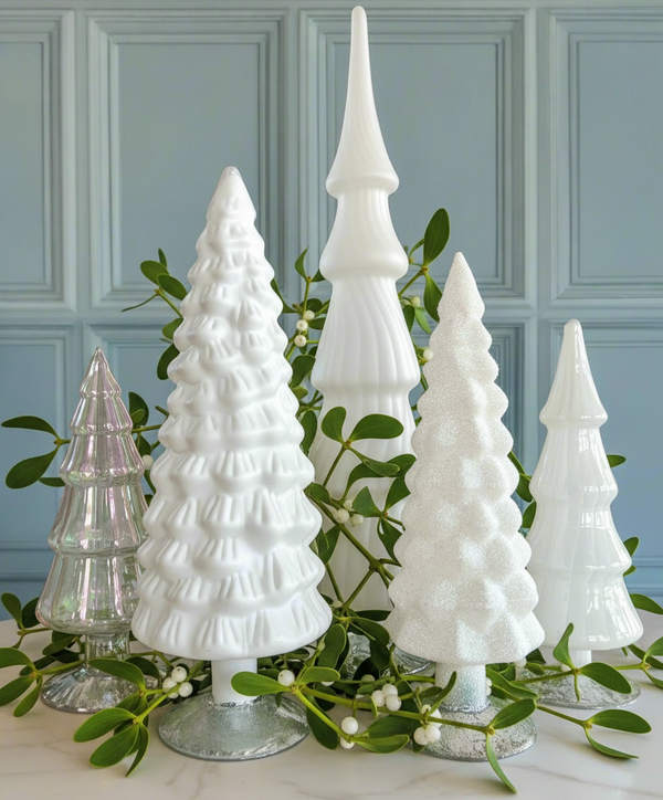 Hue Trees in Winter White Set of 5 Large