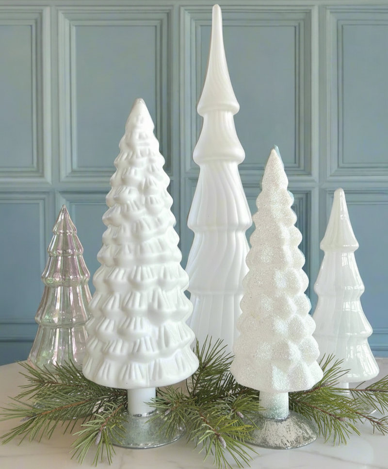 Hue Trees in Winter White Set of 5 Large