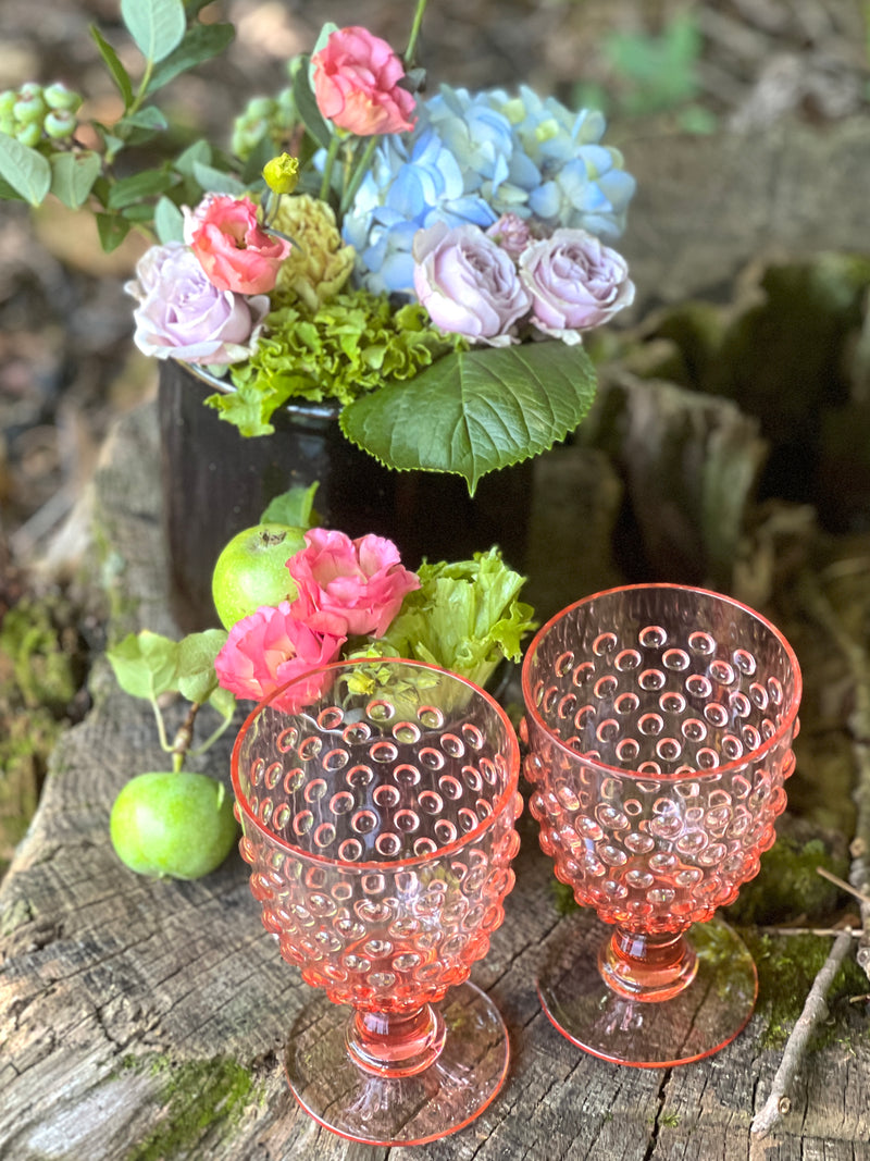 Outdoor Goblets in Pink Acrylic set of 4