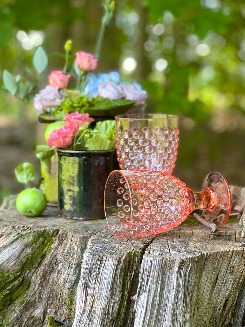 Outdoor Goblets in Pink Acrylic set of 4