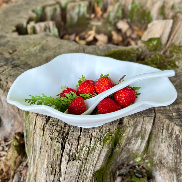 Nube melamine bowl with spoon 