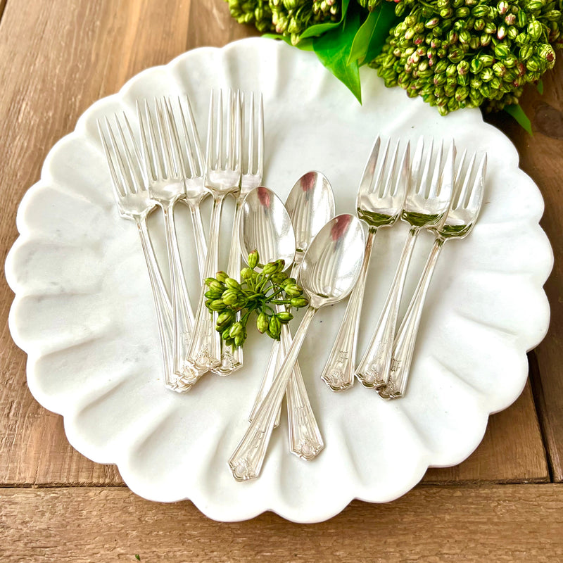 Marble Petal Platter