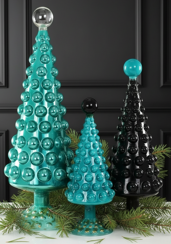 Hobnail glass trees