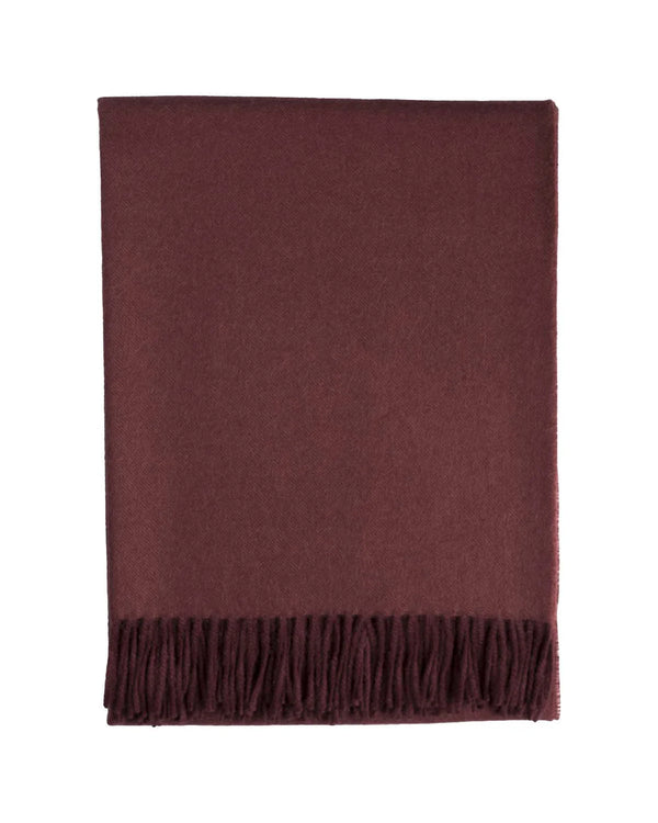 Baby Alpaca Throw in Merlot by Shupaca