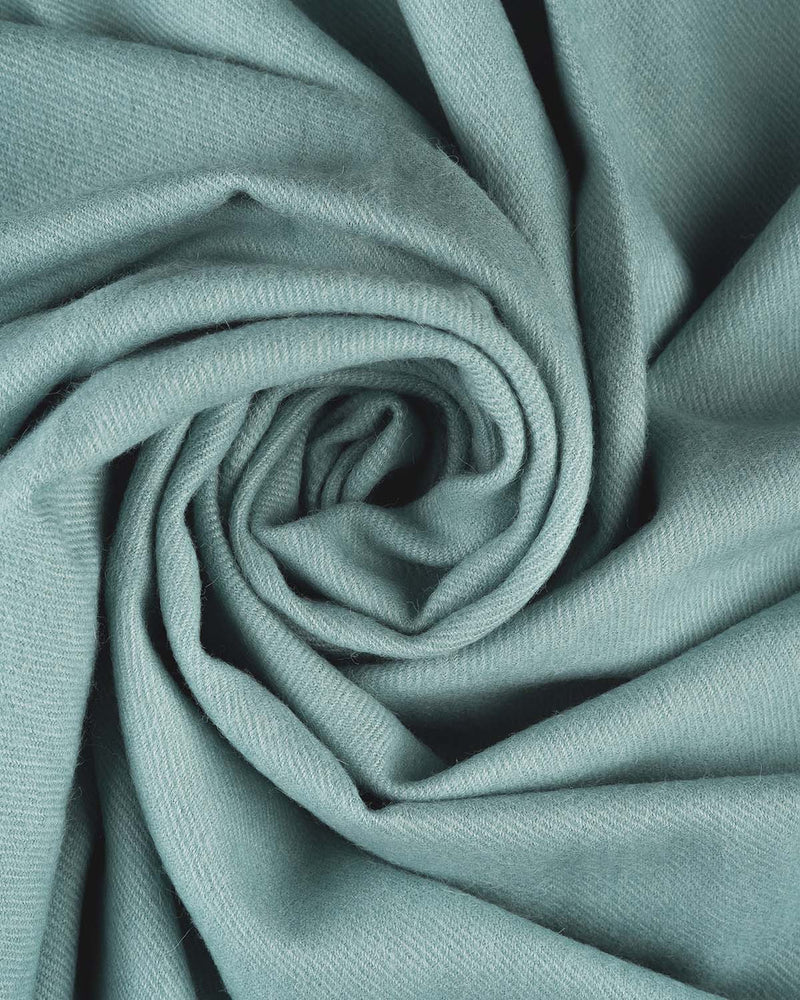 Baby Alpaca Throw in Aqua Blue by Shupaca