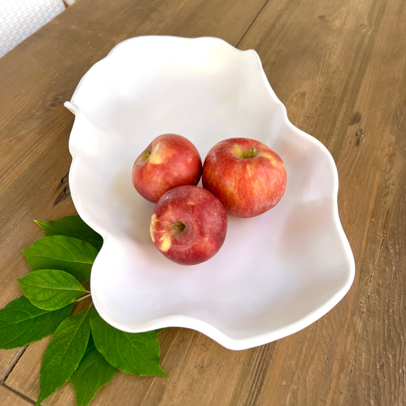 White melamine platter 